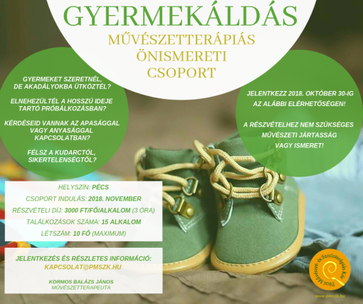 Gyermekáldás művészetterápiás csoport Pécsen  - GYERMEKÁLDÁS művészetterápiás önismereti csoport