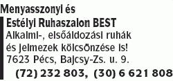   - Menyasszonyi és Estélyi Ruhaszalon BEST